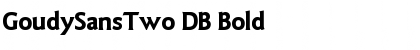 Download GoudySansTwo DB Bold Font Title Preview