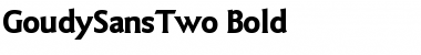 Download GoudySansTwo Bold Font Title Preview