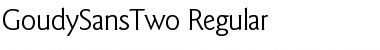 Download GoudySansTwo Regular Font Title Preview