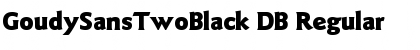 Download GoudySansTwoBlack DB Regular Font Title Preview
