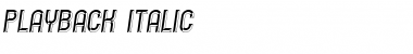 Download Playback Italic Font Title Preview