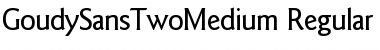 Download GoudySansTwoMedium Regular Font Title Preview