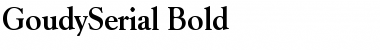 Download GoudySerial Bold Font