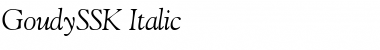 Download GoudySSK Italic Font Title Preview