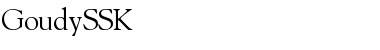 Download GoudySSK Regular Font Title Preview