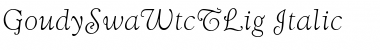 Download GoudySwaWtcTLig Italic Font Title Preview