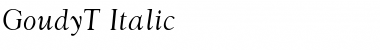 Download GoudyT Italic Font Title Preview