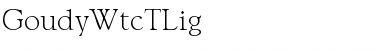 Download GoudyWtcTLig Regular Font Title Preview