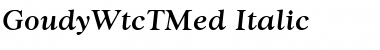 Download GoudyWtcTMed Italic Font Title Preview