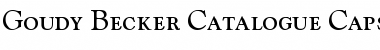 Download Goudy Becker Catalogue Caps Regular Font Title Preview
