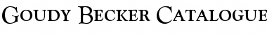 Download Goudy Becker Catalogue Discaps Regular Font Title Preview
