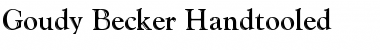 Download Goudy Becker Handtooled Regular Font Title Preview