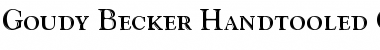 Download Goudy Becker Handtooled Caps Regular Font Title Preview