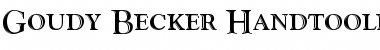 Download Goudy Becker Handtooled Discaps Regular Font Title Preview
