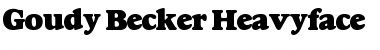 Download Goudy Becker Heavyface Regular Font Title Preview
