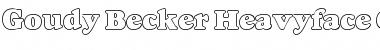 Download Goudy Becker Heavyface Outline Regular Font Title Preview