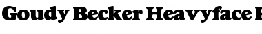 Download Goudy Becker Heavyface Poster Regular Font Title Preview