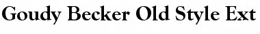 Download Goudy Becker Old Style Ext Bold Regular Font Title Preview