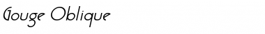 Download Gouge Oblique Font Title Preview