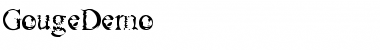 Download GougeDemo Normal Font Title Preview