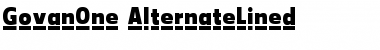 Download GovanOne-AlternateLined Regular Font Title Preview
