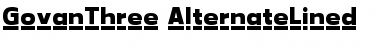 Download GovanThree-AlternateLined Regular Font Title Preview