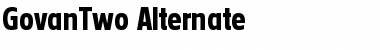 Download GovanTwo-Alternate Regular Font Title Preview