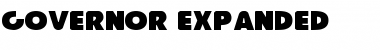 Download Governor Expanded Expanded Font Title Preview