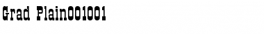 Download Grad Plain Font Title Preview
