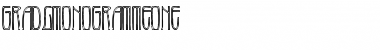 Download GradlMonogrammeOne Regular Font Title Preview