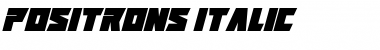Download Positrons Italic Font Title Preview