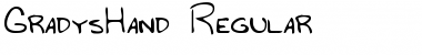 Download GradysHand Regular Font Title Preview