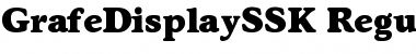 Download GrafeDisplaySSK Regular Font Title Preview