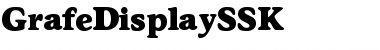 Download GrafeDisplaySSK Regular Font Title Preview