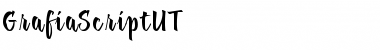 Download GrafiaScriptUT Regular Font Title Preview