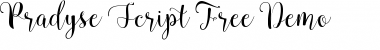 Download Pradyse Regular Font Title Preview