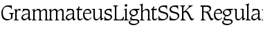 Download GrammateusLightSSK Regular Font Title Preview