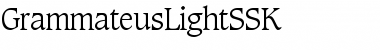 Download GrammateusLightSSK Regular Font Title Preview