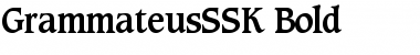 Download GrammateusSSK Bold Font Title Preview