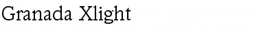 Download Granada-Xlight Regular Font Title Preview