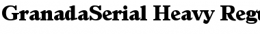 Download GranadaSerial-Heavy Regular Font Title Preview