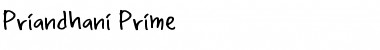 Download Priandhani Prime Regular Font Title Preview
