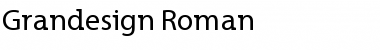 Download Grandesign Roman Regular Font Title Preview