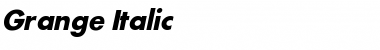 Download Grange Italic Font Title Preview