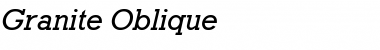 Download Granite Italic Font Title Preview