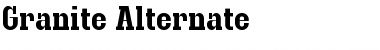 Download Granite Regular Font Title Preview