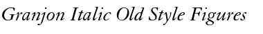 Download Granjon SC Italic Font Title Preview