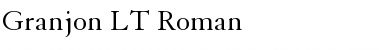 Download Granjon LT Regular Font Title Preview