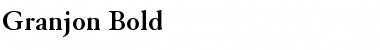 Download Granjon Bold Font Title Preview