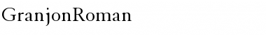 Download GranjonRoman Roman Font Title Preview